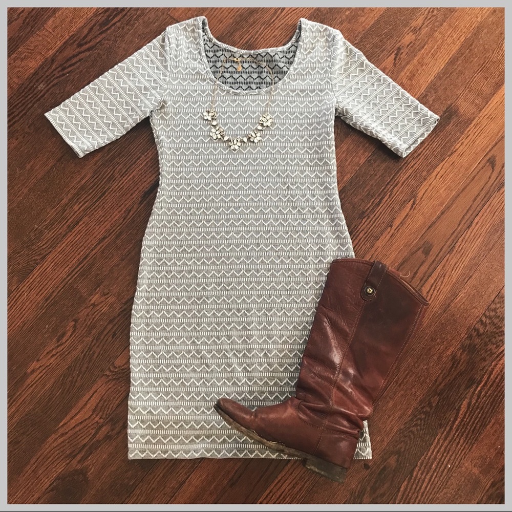 Zig-Zag Gray Dress